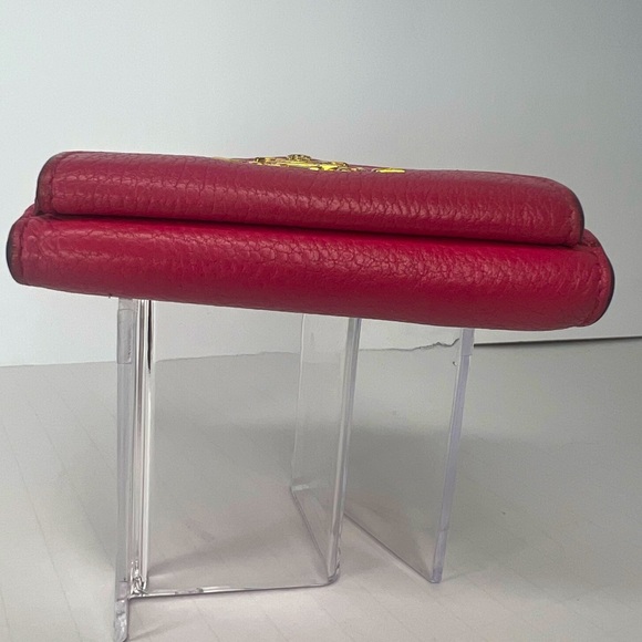 🩷Prada Pink Saffiano Leather Trifold Compact Fold Wallet | PRELOVED💕🌸💕 - Picture 7 of 10